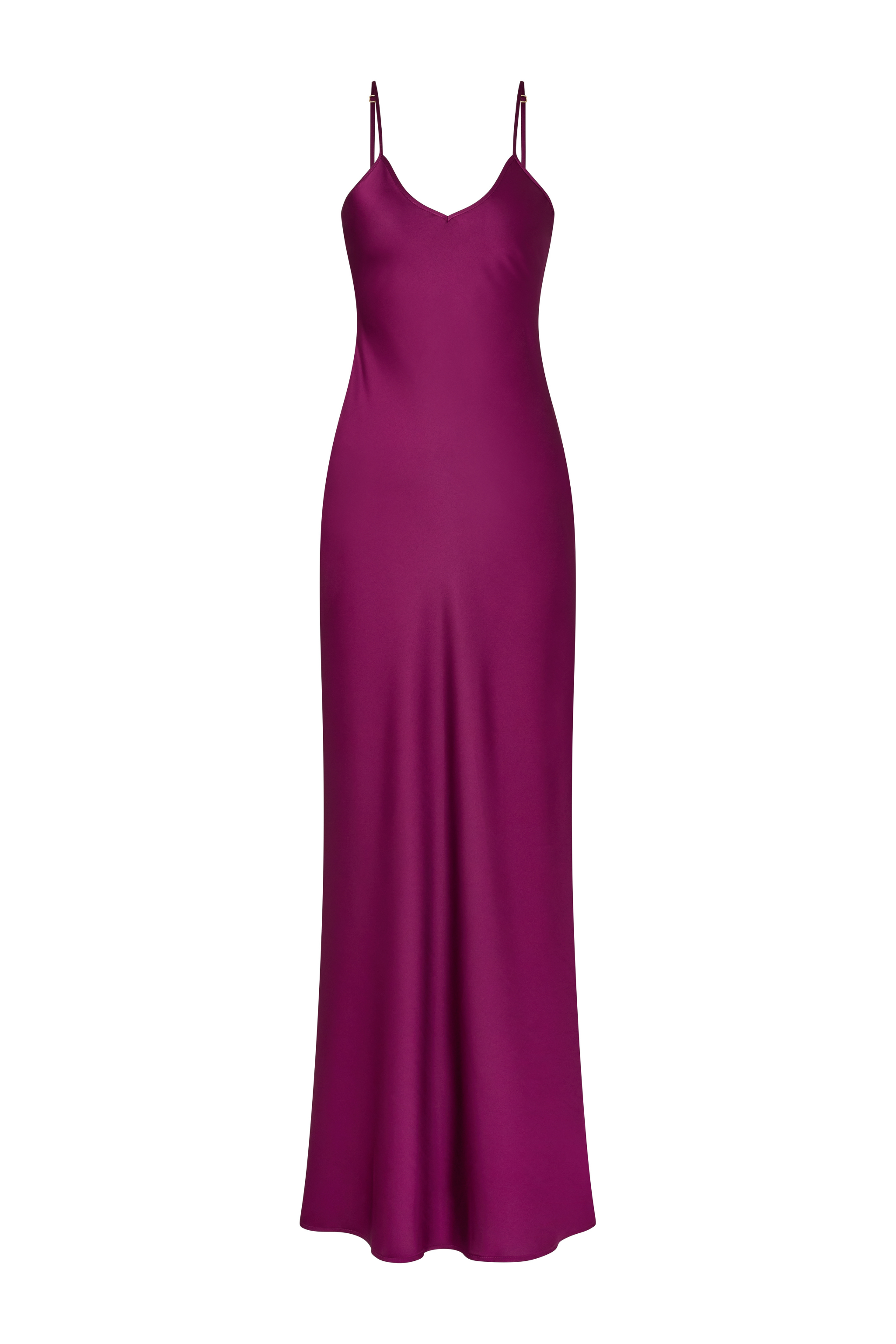 Burgundy Slip Maxi Dress, Women's Bias-Cut Beach Cover Up