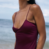 Classic Slip Dress - Wine Berry