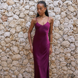 Classic Slip Dress - Wine Berry