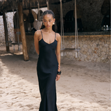Classic Slip Dress - Black