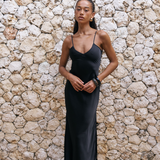 Classic Slip Dress - Black