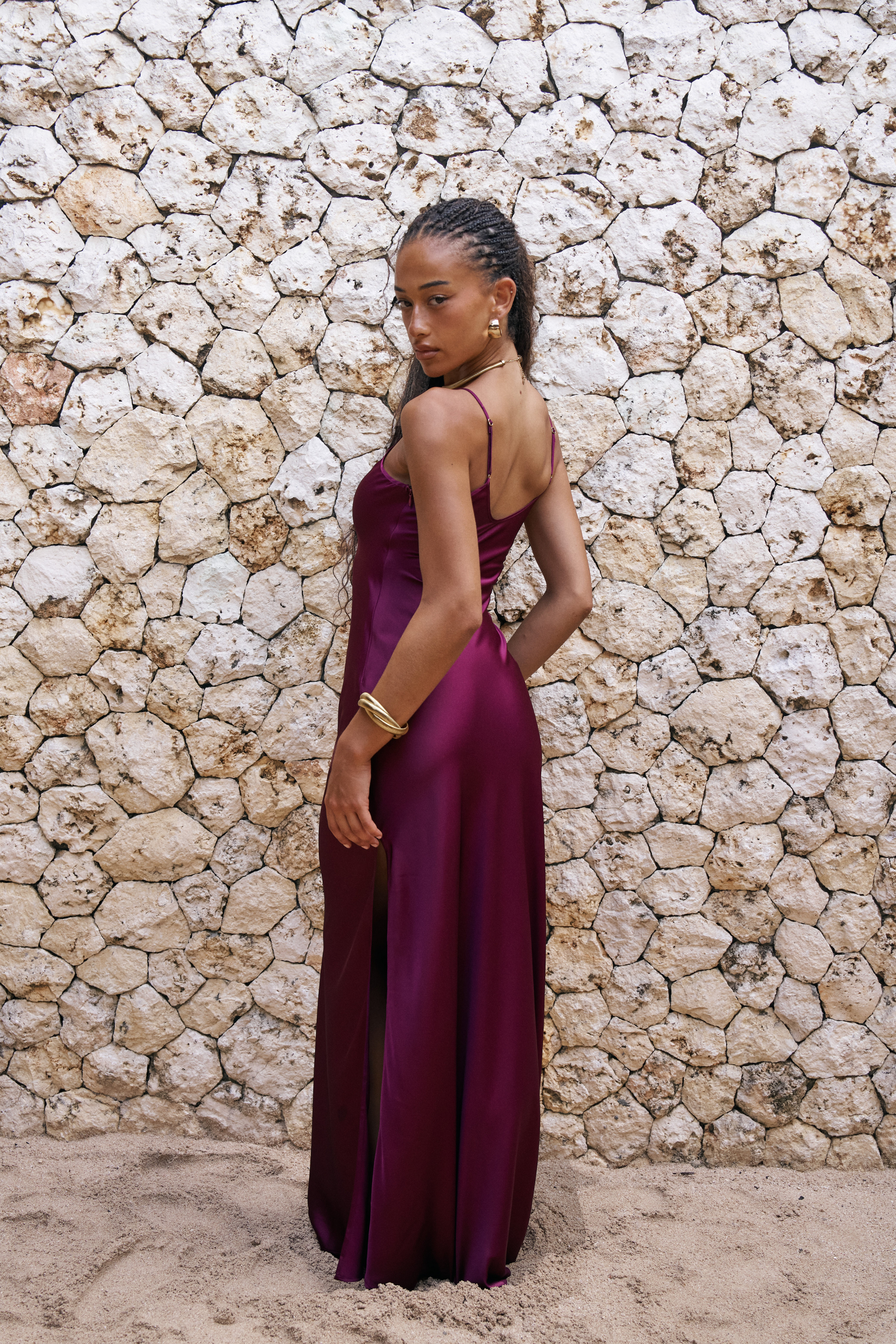 Classic Slip Dress - Wine Berry Bareneath Classic Slip Dress - Wine Berry Bareneath