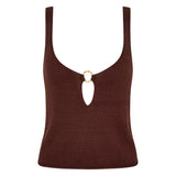 Maxie Knit Top - Brown